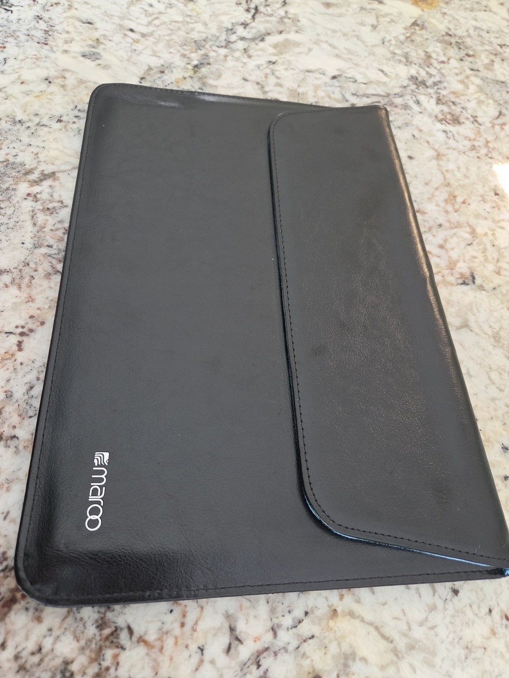 Black Tablet Folio Case - Protective Sleeve with Magnetic Flap